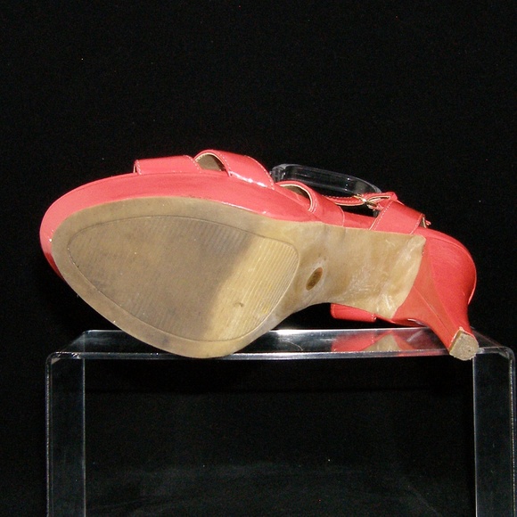 G by Guess 'Habanra' coral strappy platform 8.5M - Picture 7 of 8